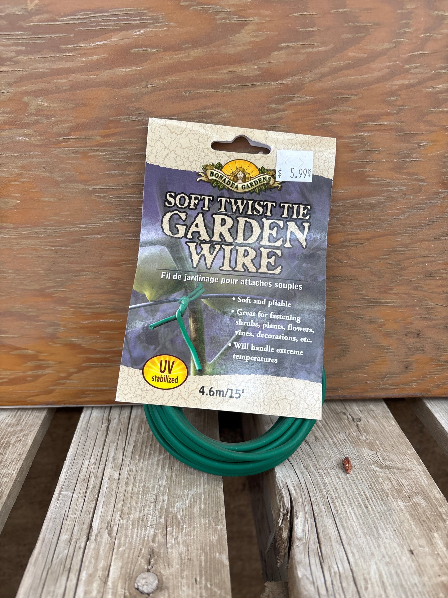 Soft twist tie garden wire