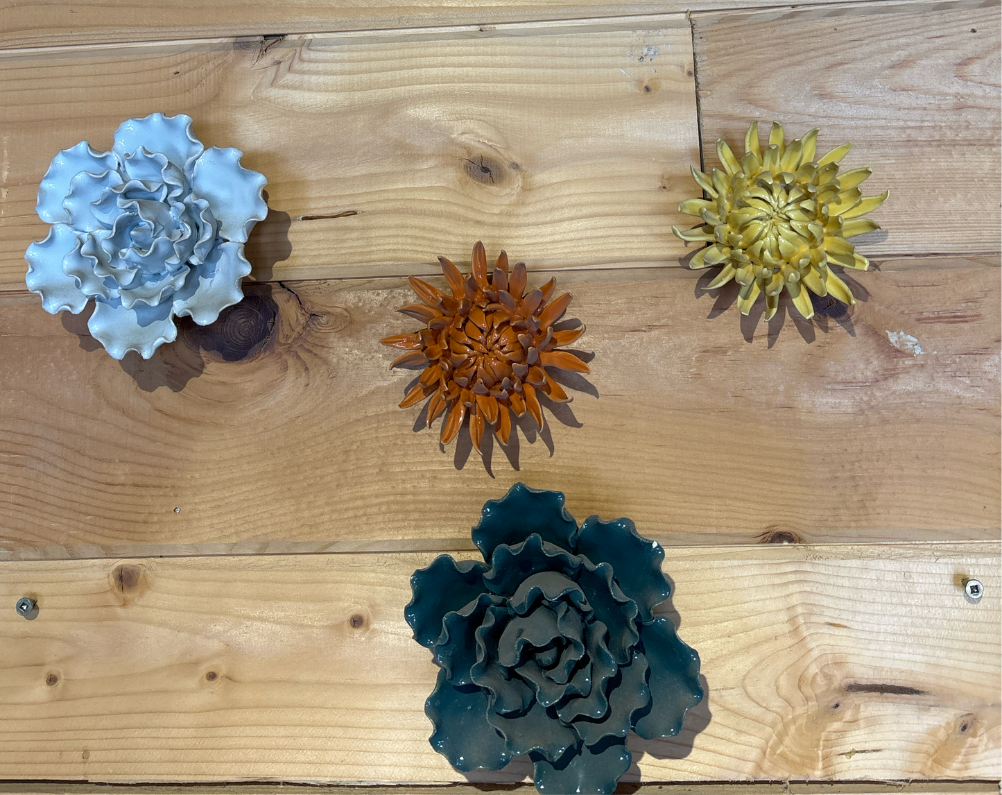 Ceramic Wall Hanging Flowers