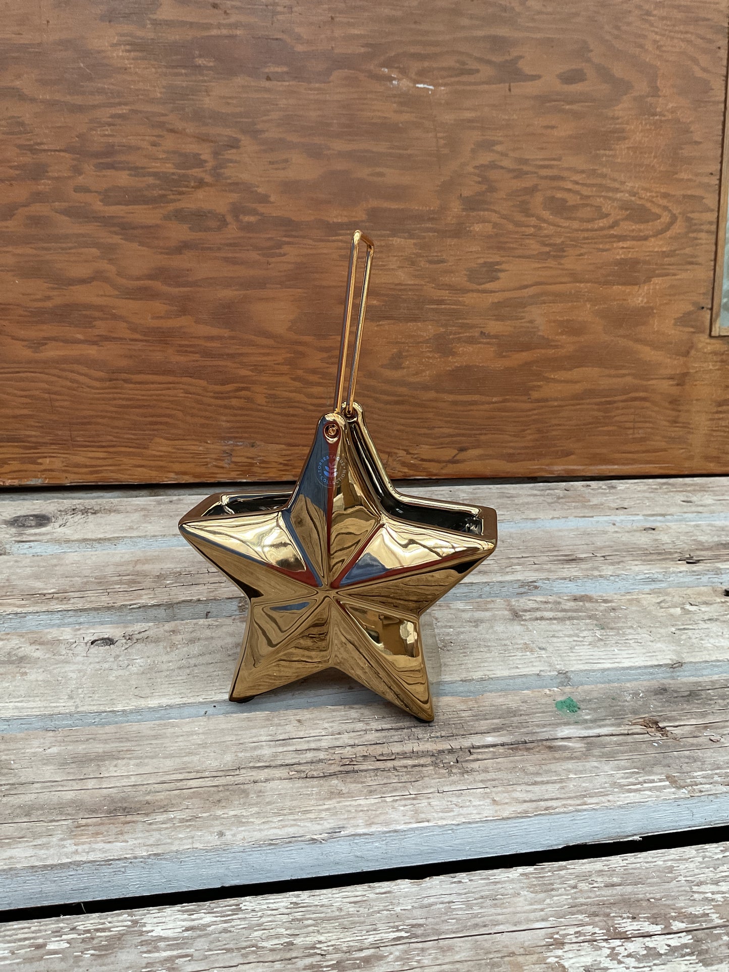 Ceramic Hanging Star Vase 5.75”