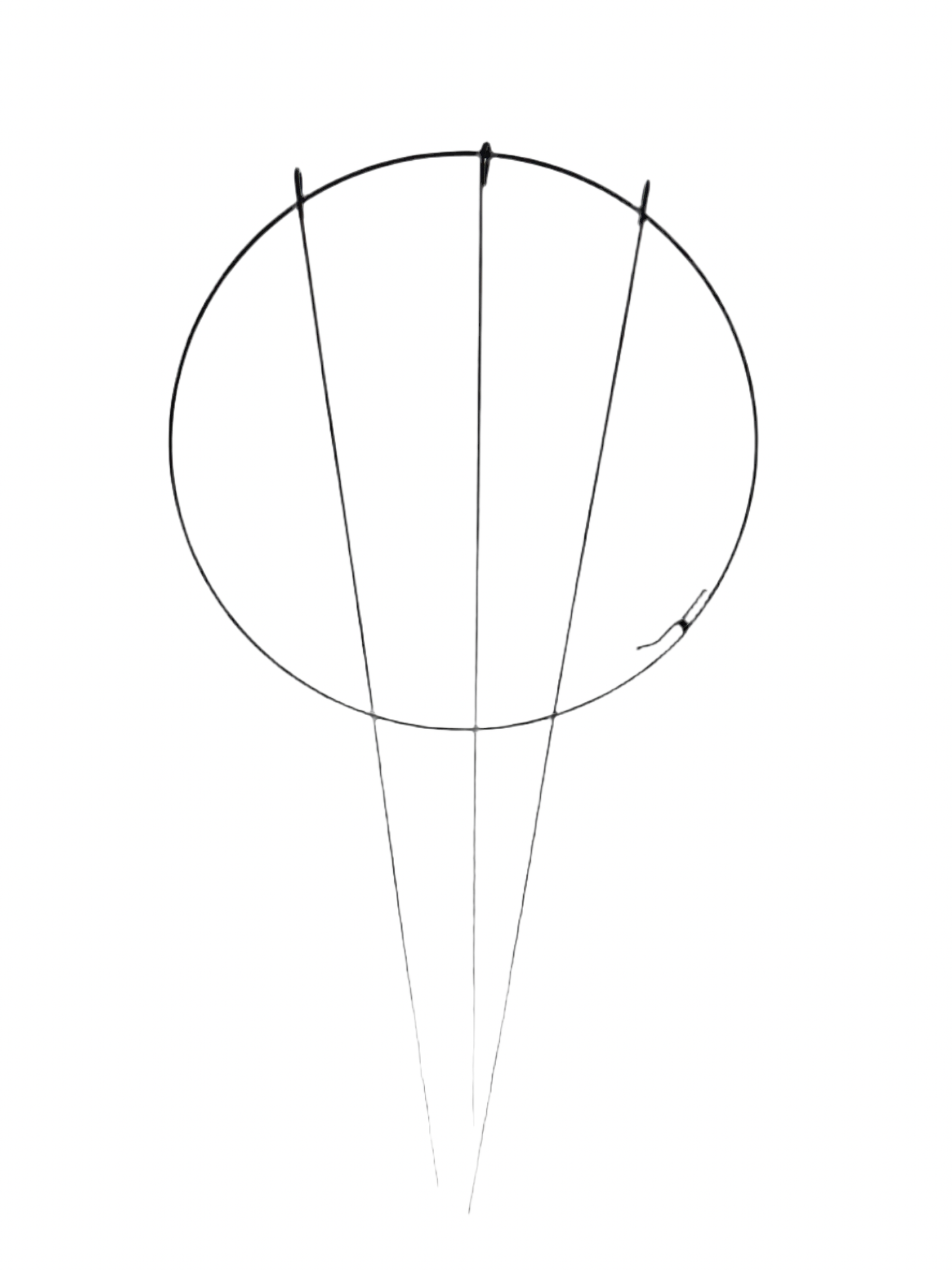 16” Peony Ring, 40” legs