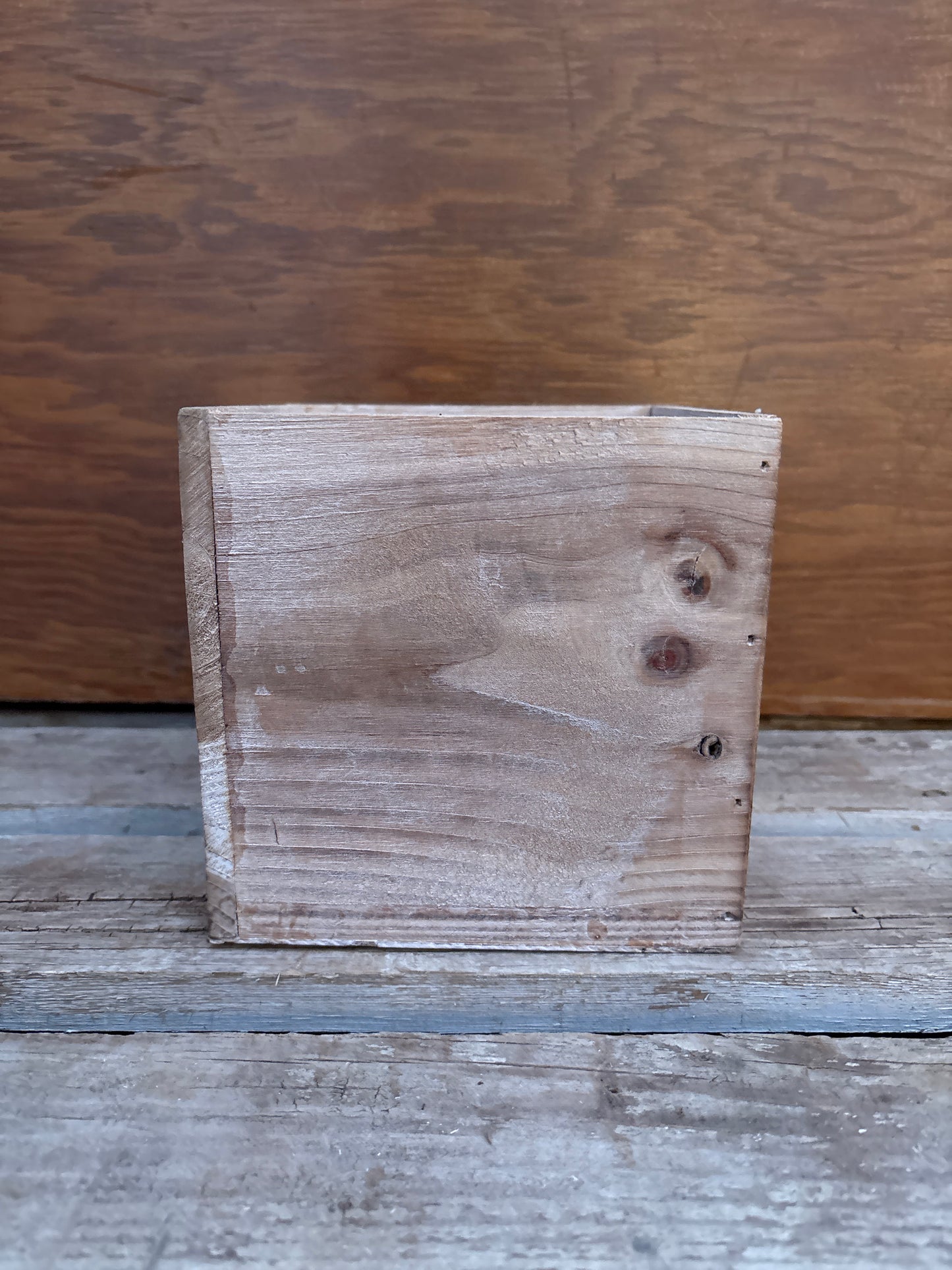 Wood Square Planter