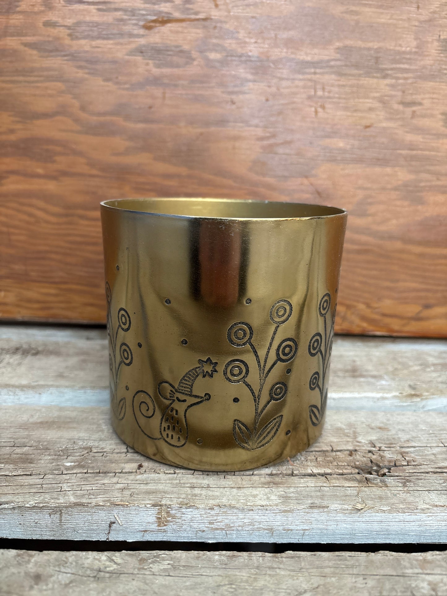 Whimsical Gold Pot