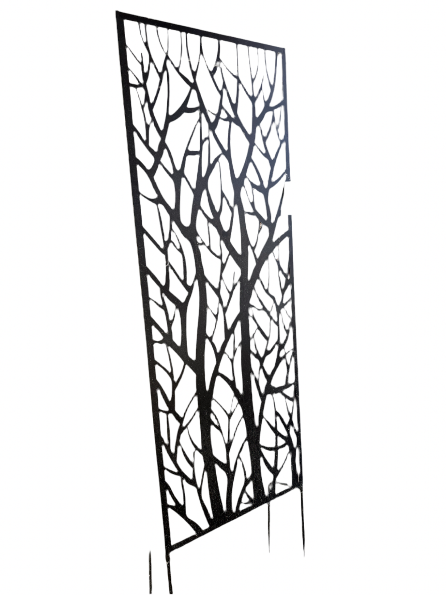Branches metal garden screen