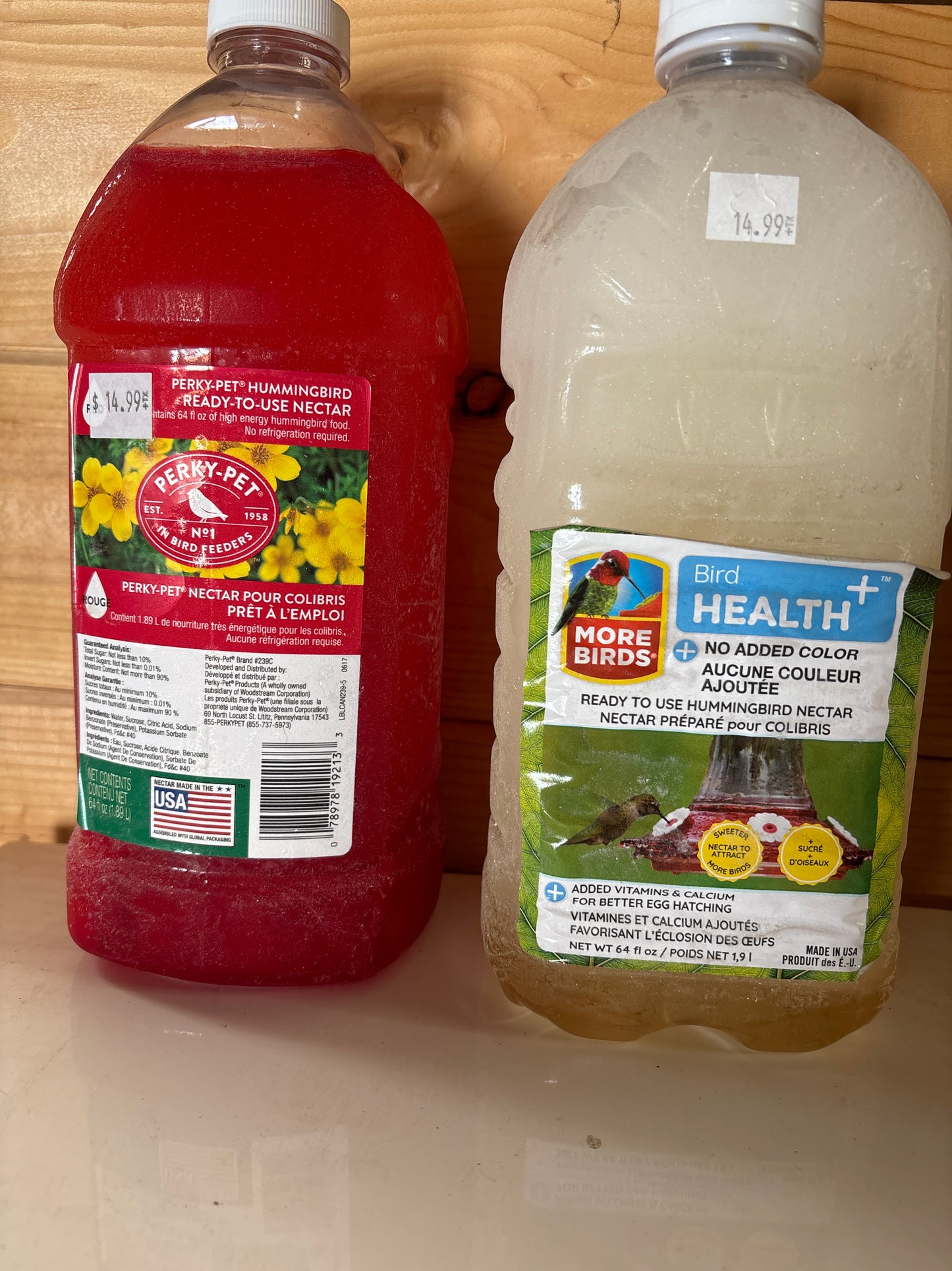 Ready to use hummingbird nectar