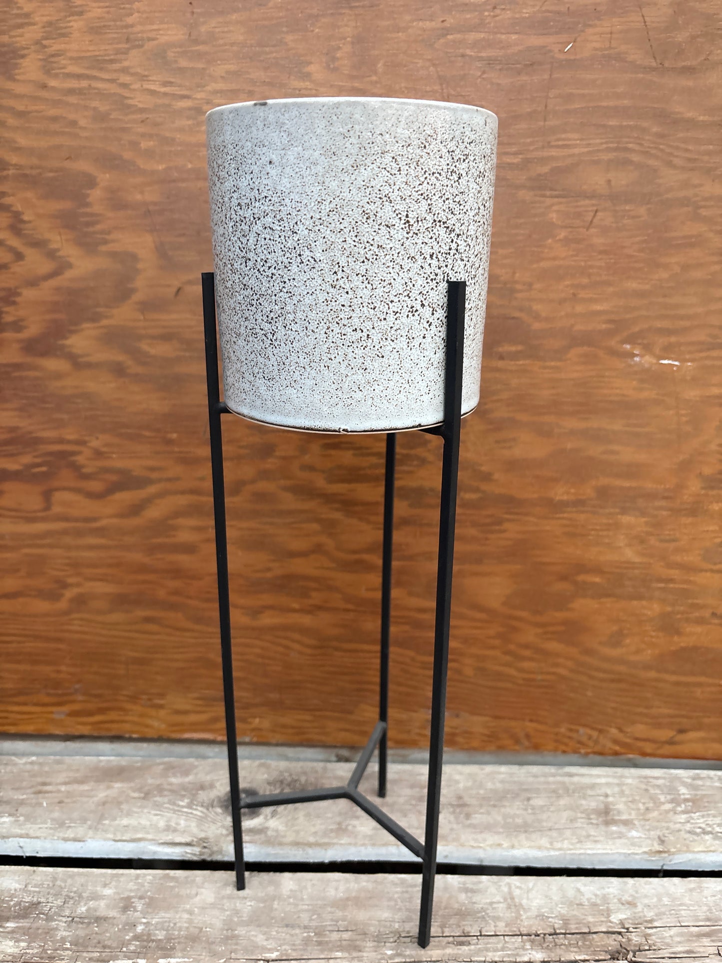 Speckled Pot with Stand