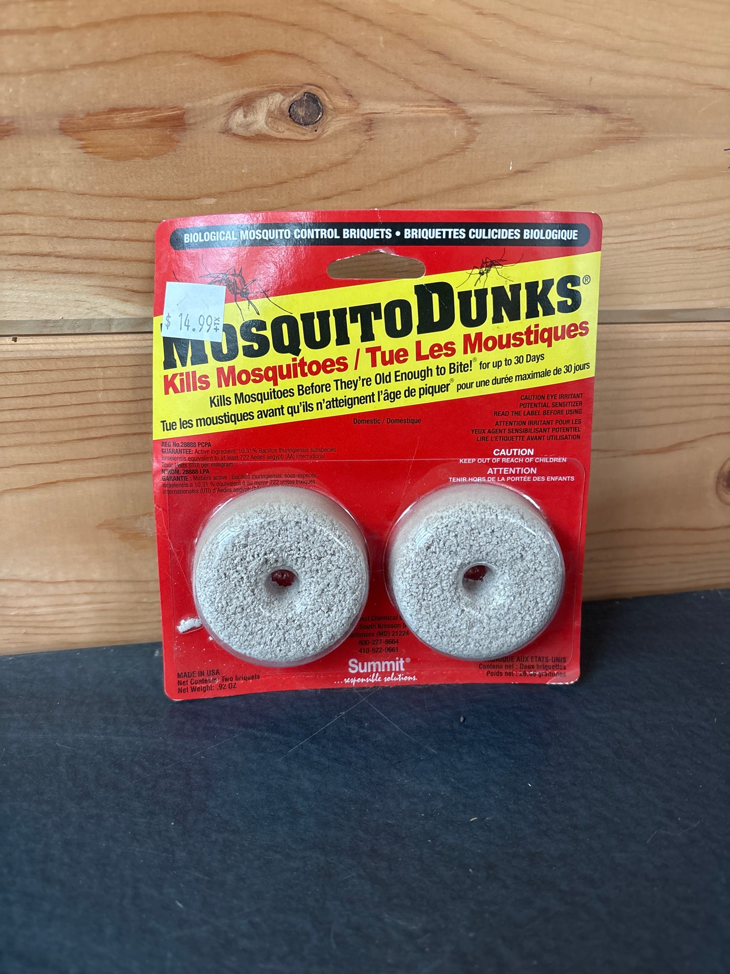Mosquito dunks