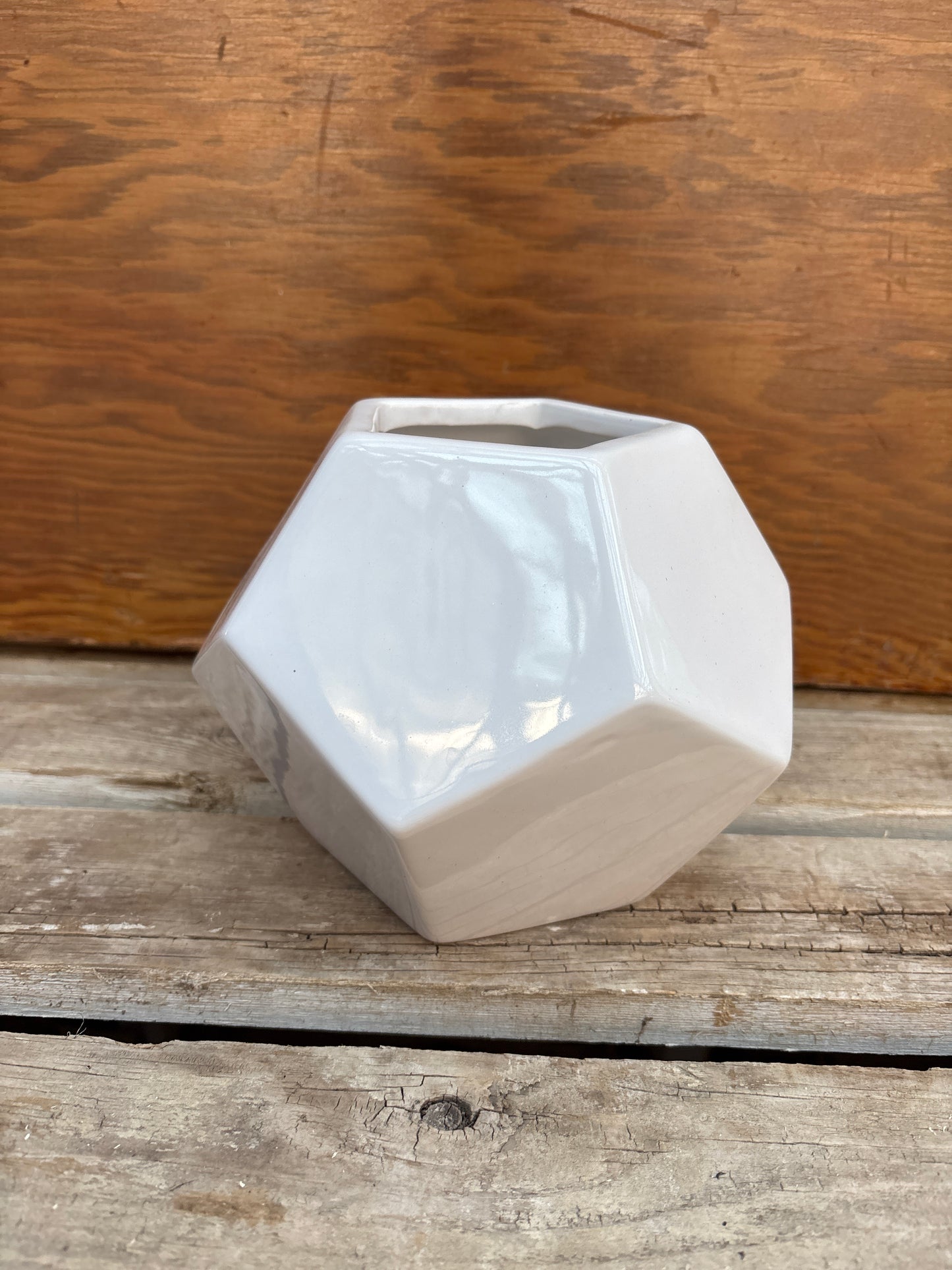 Orion Ceramic Hexagon Vase