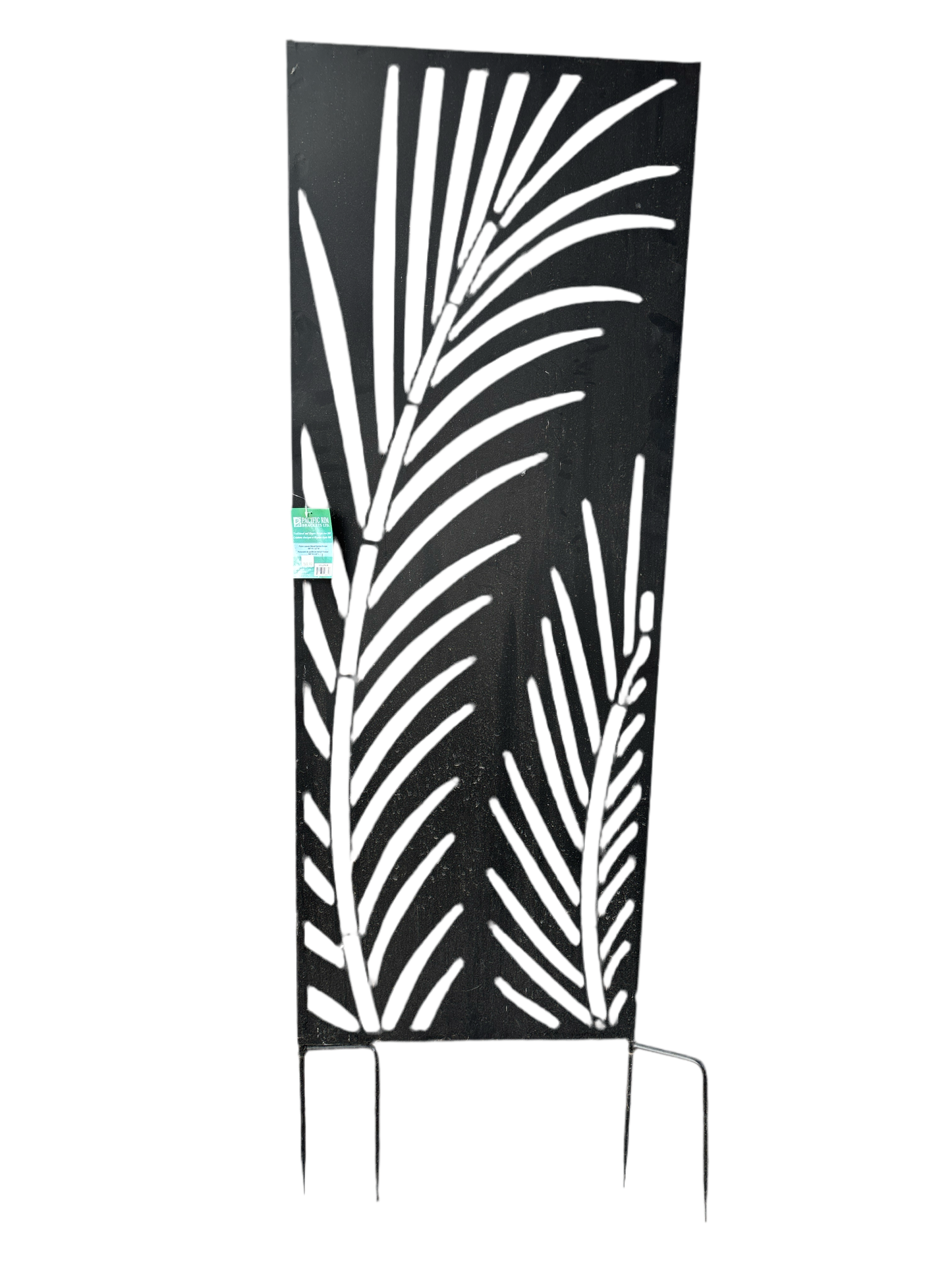 Palm leaves metal garden screen