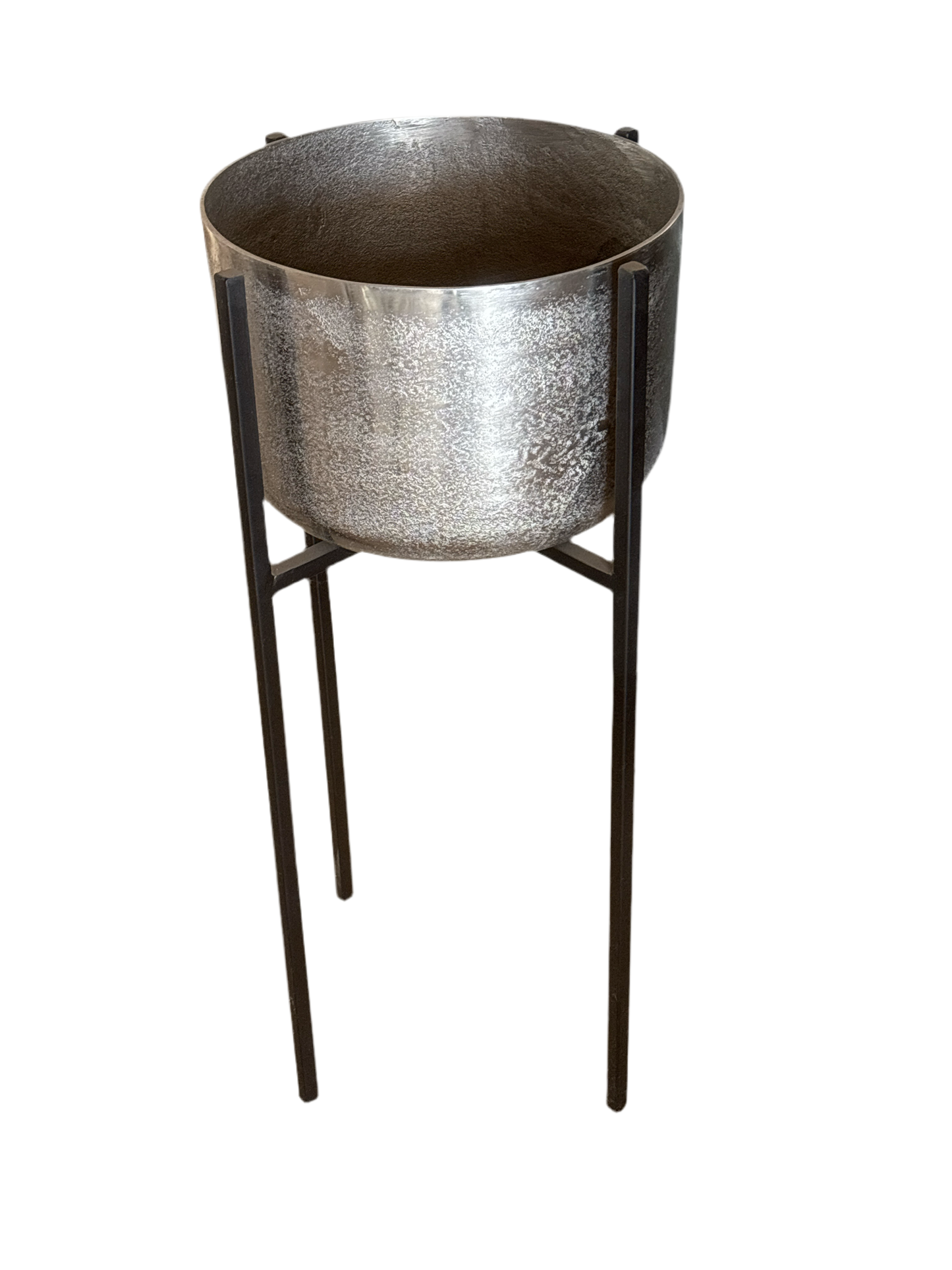 Aluminum basin standing planter