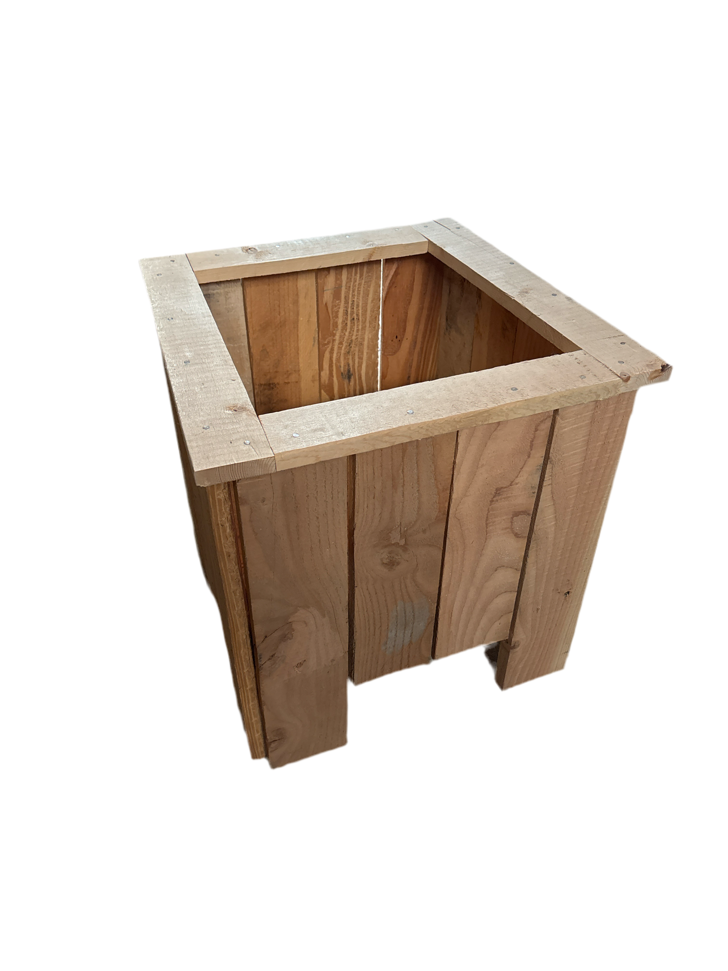 Wooden box planter