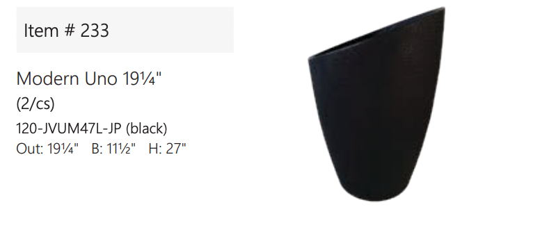 Modern Uno Planter