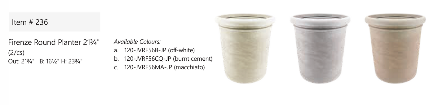 Firenze Round Planter (Japi)