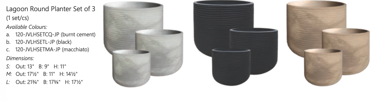 Lagoon Round Planter (Japi)