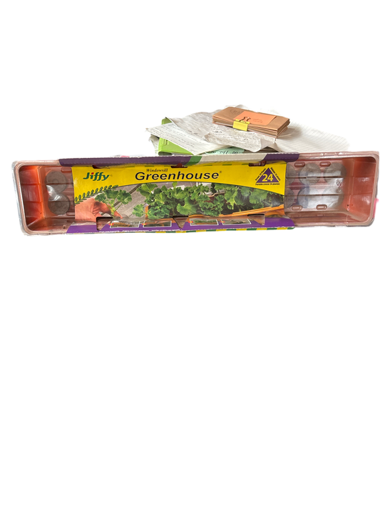 Jiffy windowsill greenhouse