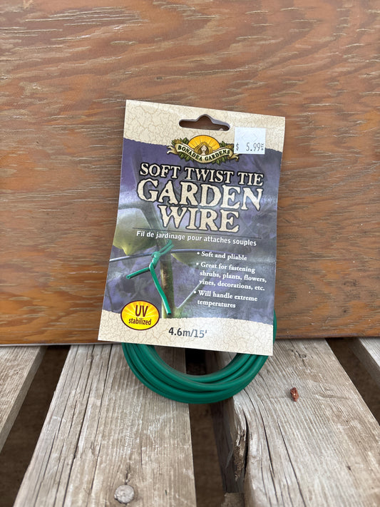 Soft twist tie garden wire