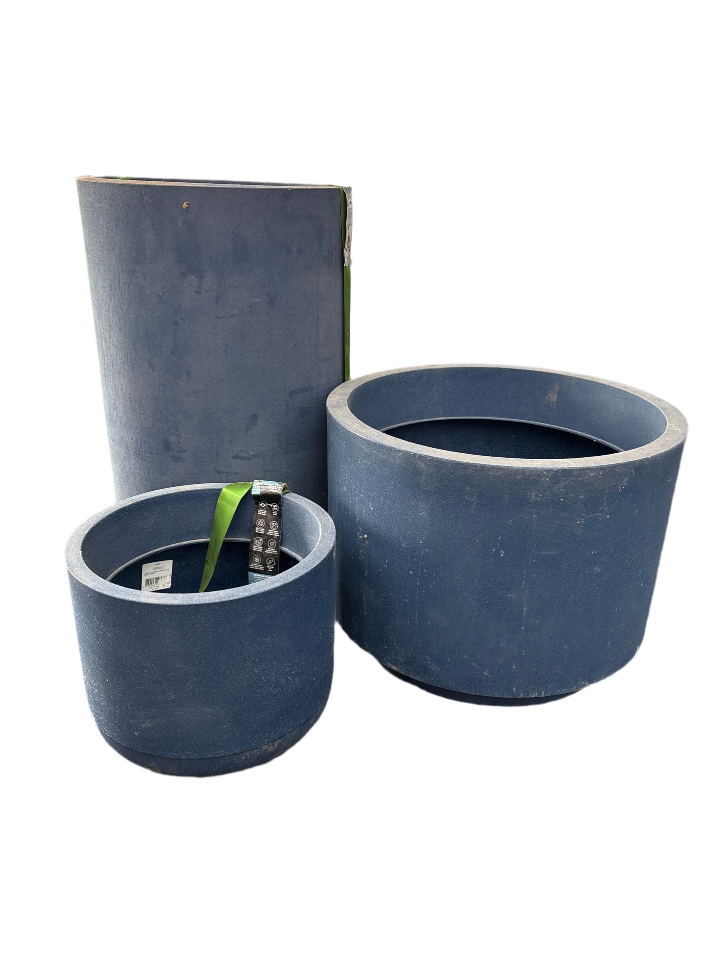 Match Cylinder Planter With Saucer (Japi)