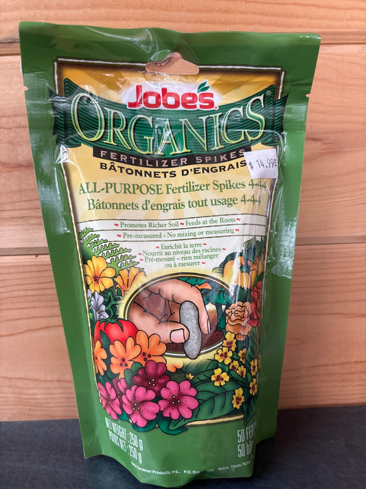 Jobe’s all purpose fertilizer spikes 4-4-4