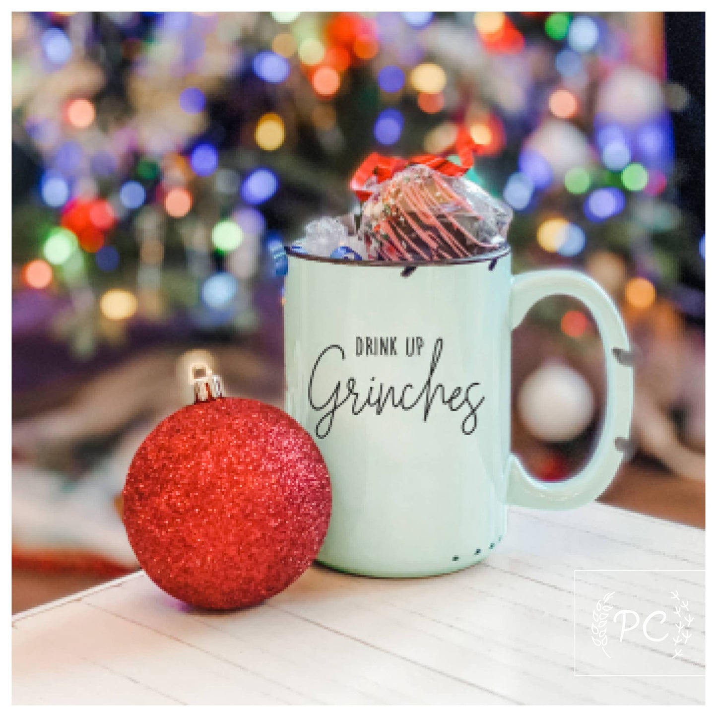 Drink up grinches | ceramic mug: Green