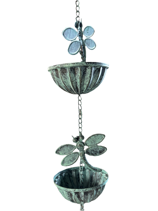 Dragon fly rain chain 96”L