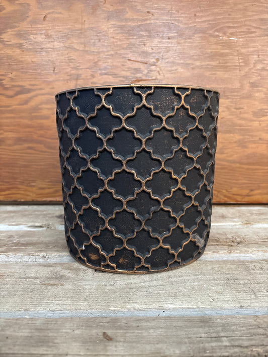 Brown and Gold Pot