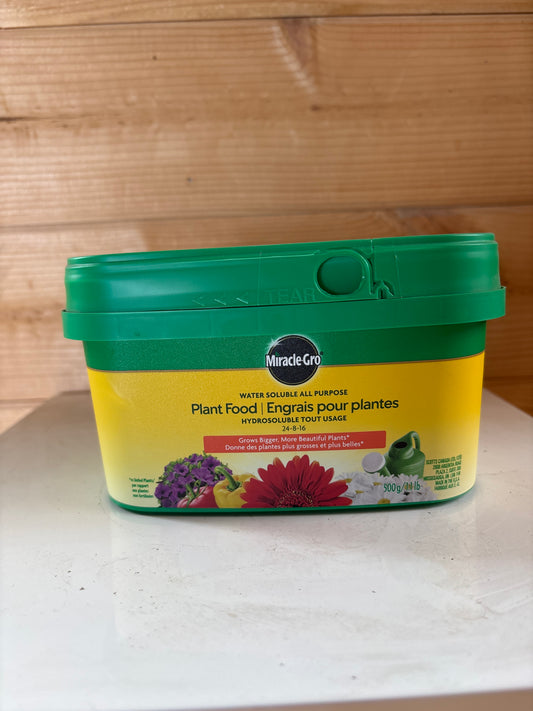Miracle grow water soluble purpose, plant food