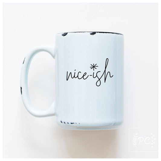 Nice-ish | ceramic mug: Blue