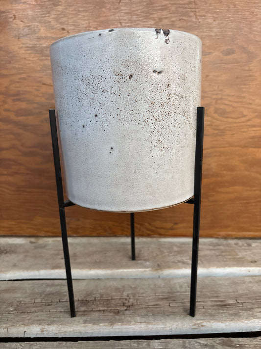 White Speckled Pot