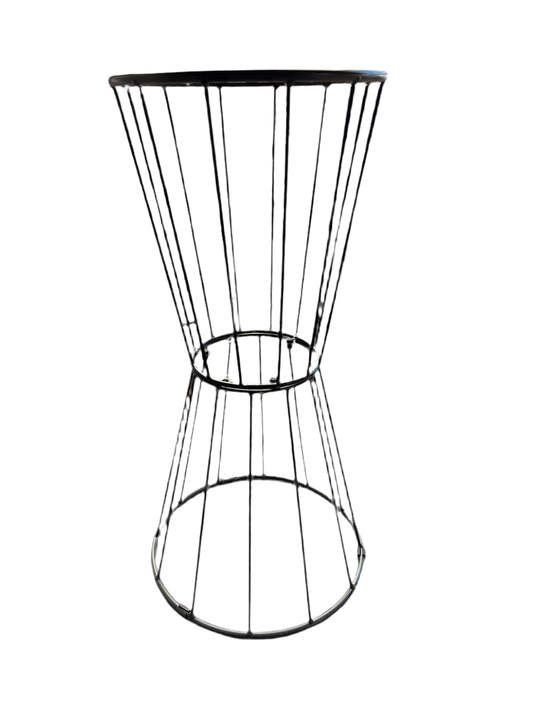 Reversible basket plant stand