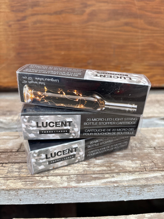 Lucent 20 Micro LED Light String Bottle Stopper Cartridge
