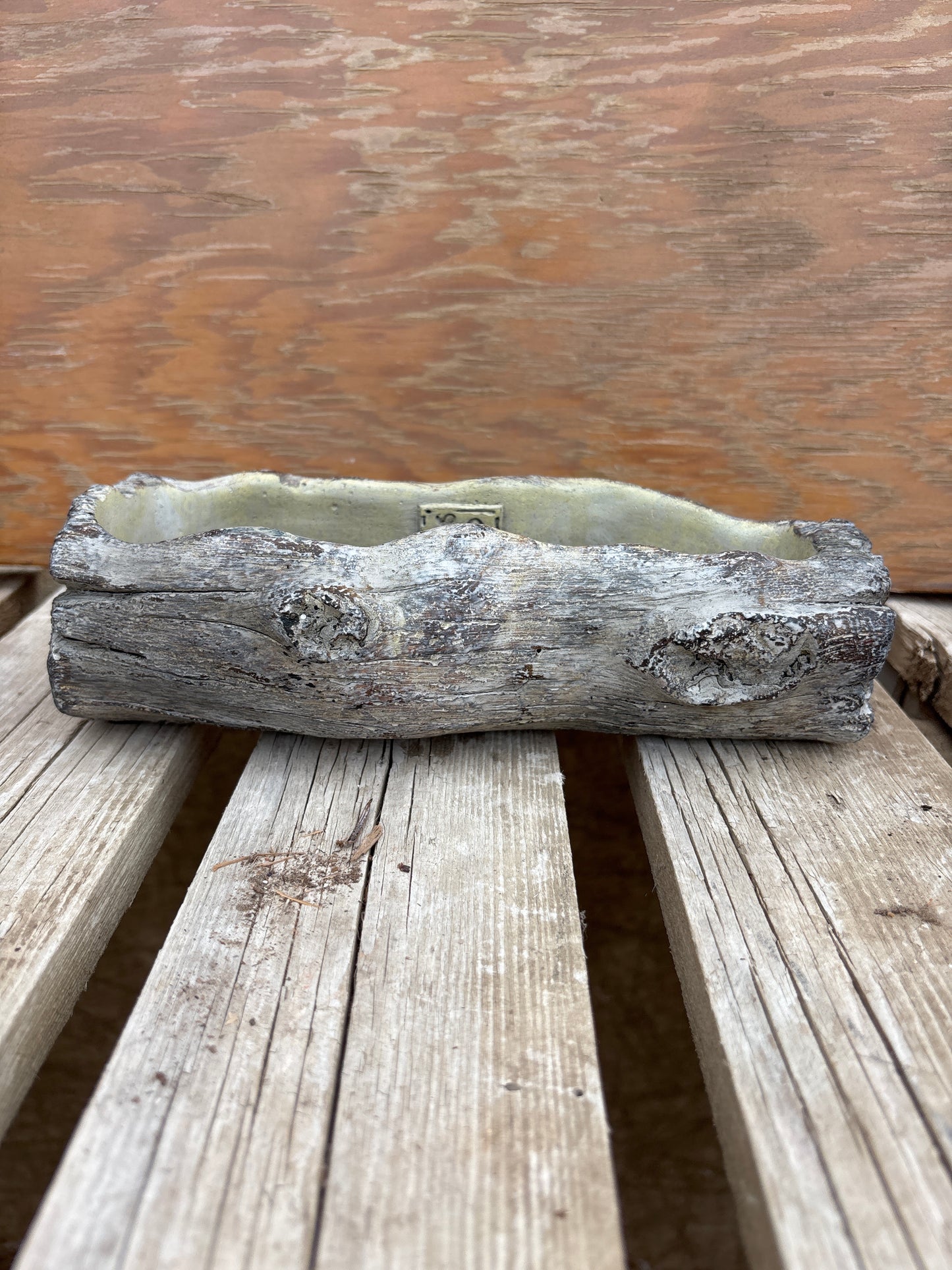 Faux Log Planter
