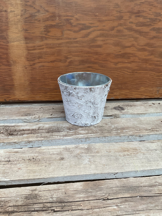 Birch wrapped pot