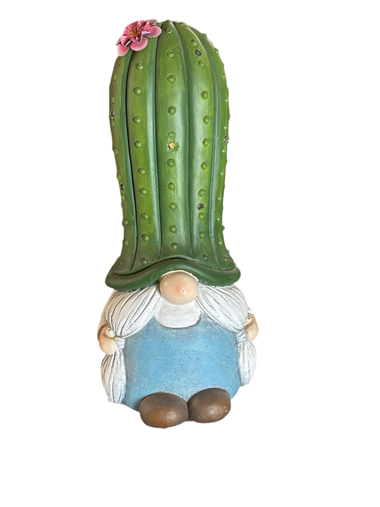 Succulent gnome with LED