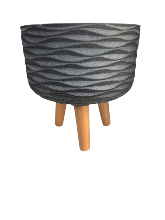 Wave pattern pot