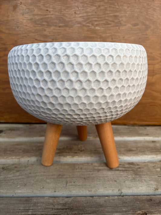 Polly Round Honeycomb Pot