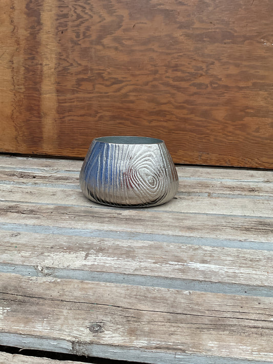 Aluminum Bark  Vase