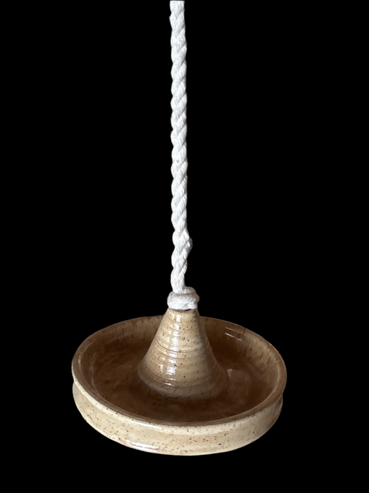 Hanging bird feeder, handmade by Kcurr