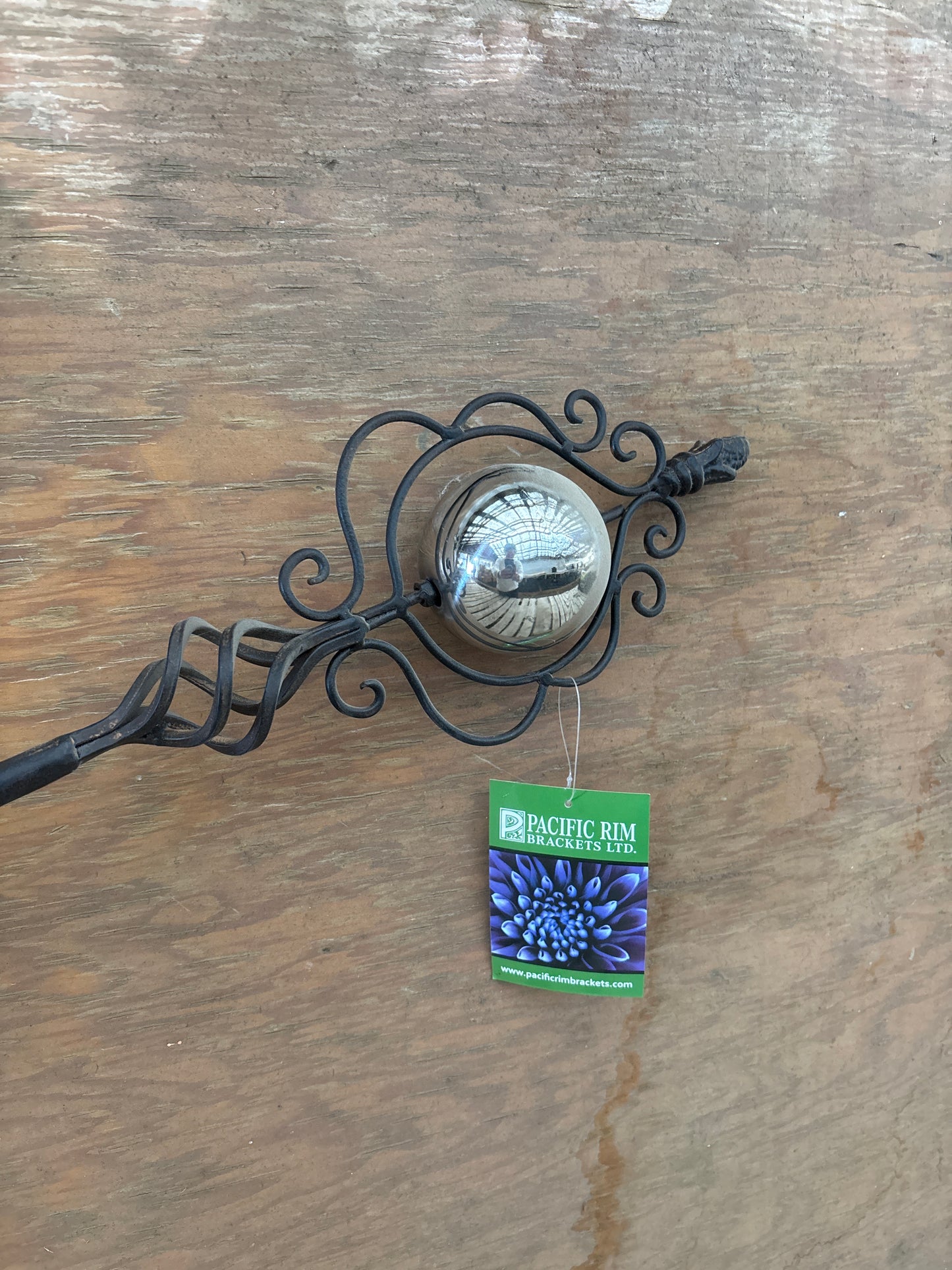 Gazing Ball Garden Stake