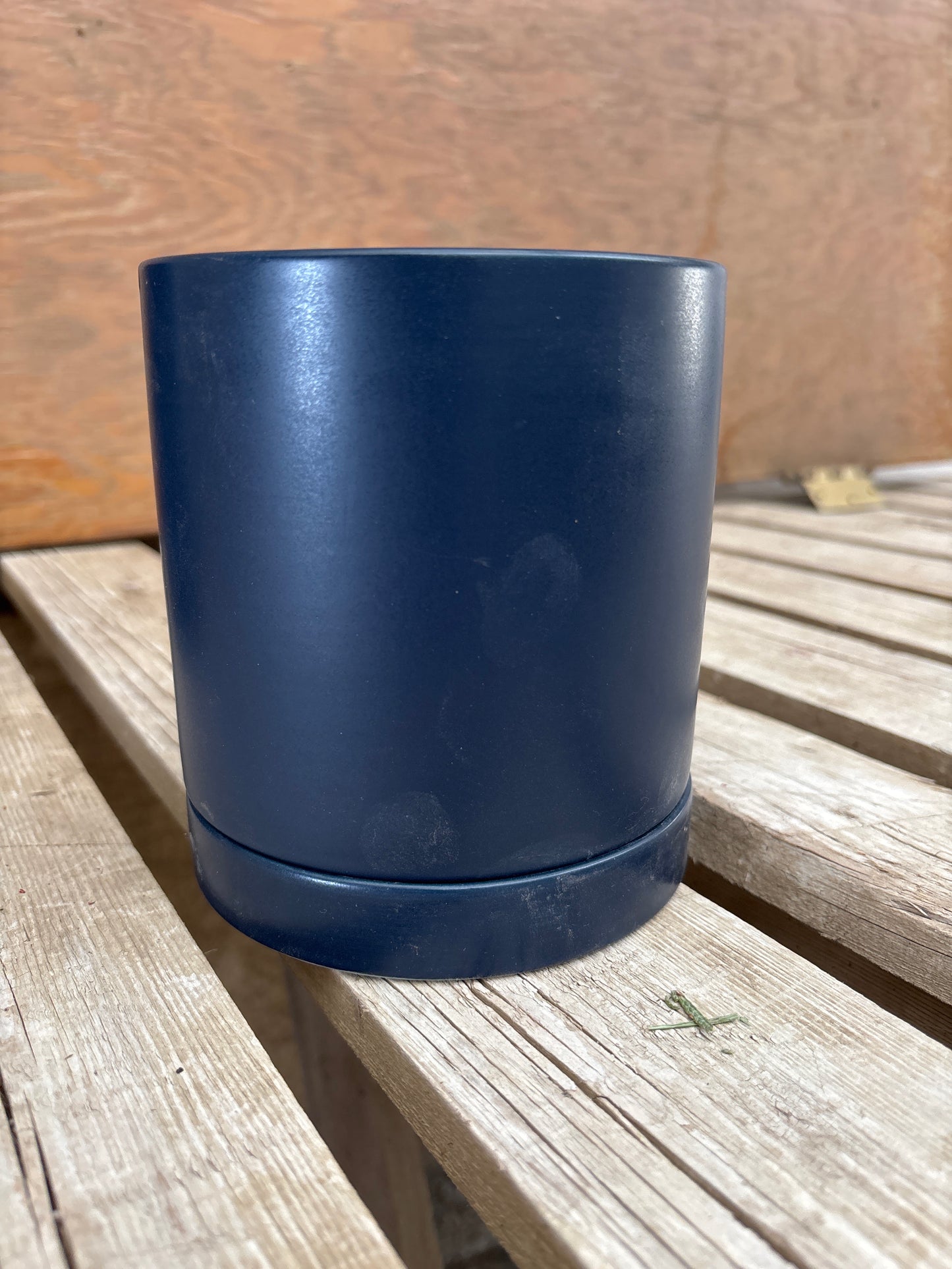 Navy Blue Ceramic Pot