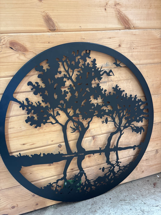 Reflections circle wall art art 24”D