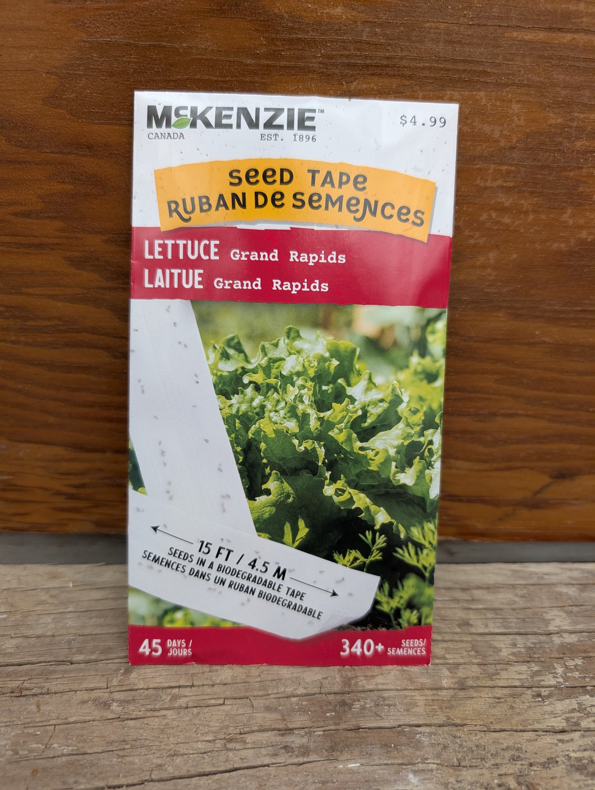 lettuce seed tape for planting Grand Rapids Lettuce (seed tape)