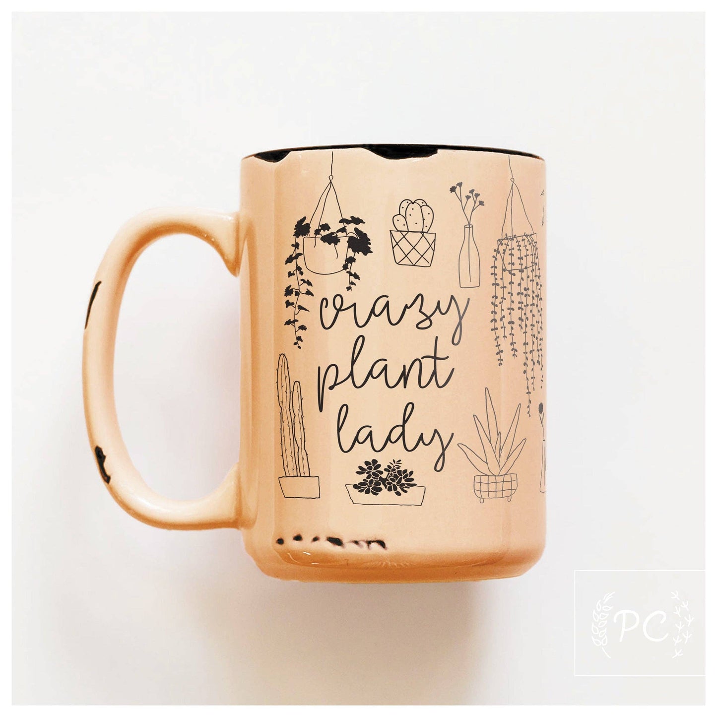 Crazy plant lady | ceramic mug: Green