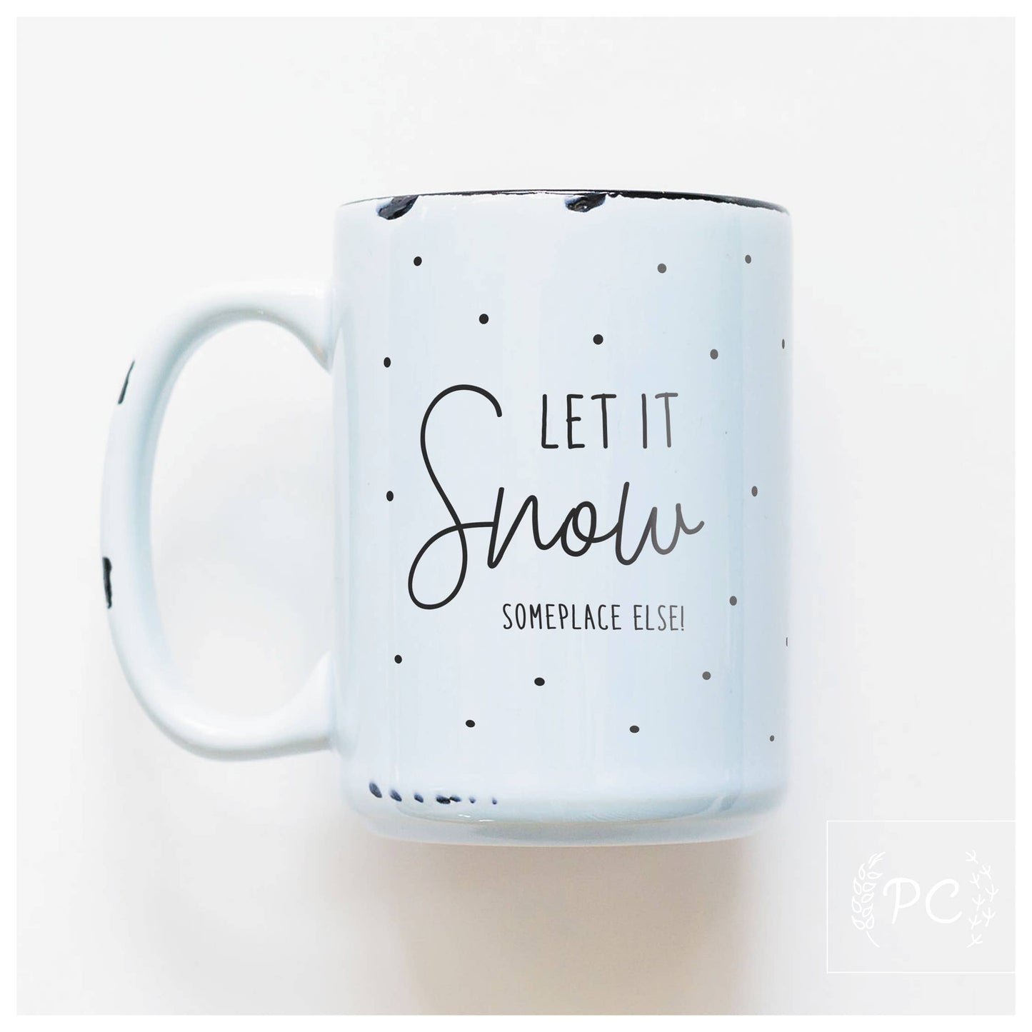 Let it snow | ceramic mug: Blue
