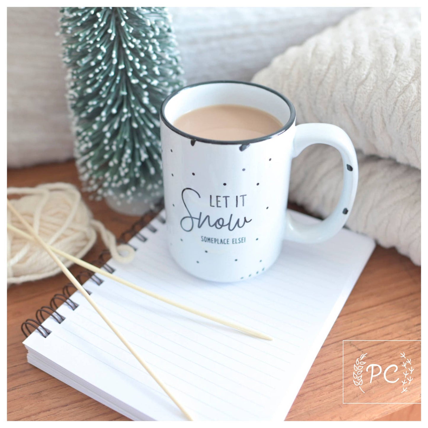 Let it snow | ceramic mug: Blue