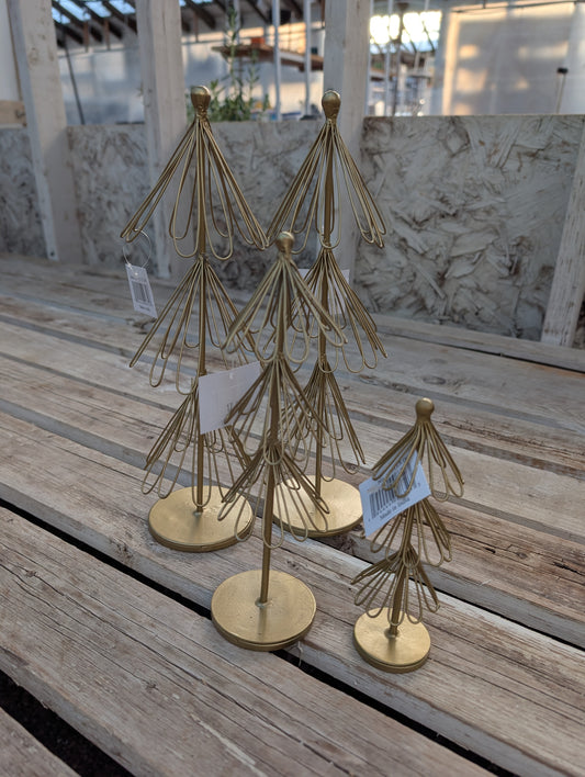 Gold Wire Tree Decor
